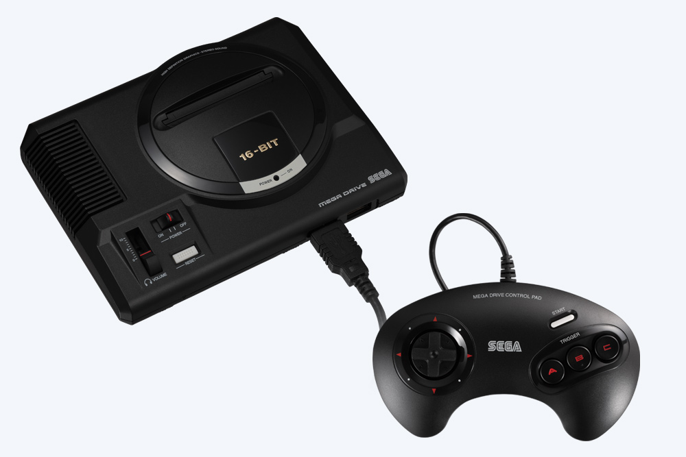 Die Mini-Version vom Sega Mega Drive sieht dem Original sehr ähnlich. (Foto: SEGA Europe Ltd.)