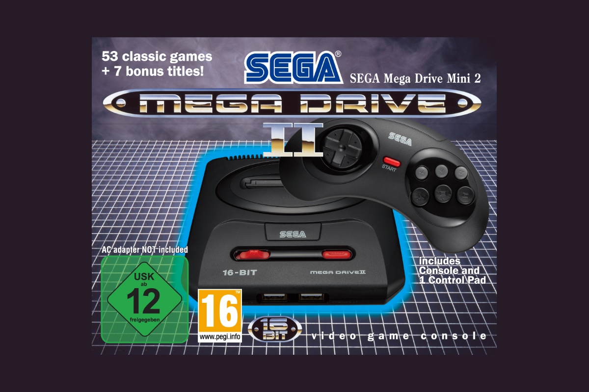 Jetzt vorbestellen: Sega Mega Drive Mini 2 inkl. 60 Retro-Spiele